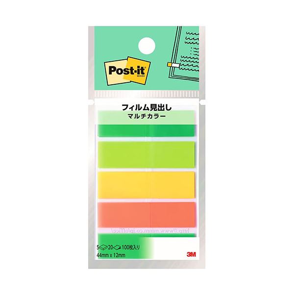 【10個セット】 3M Post-it ポストイット フィルム見出し マルチカラー6 3M-688MC-6X10 送料込！の通販は 5,330円