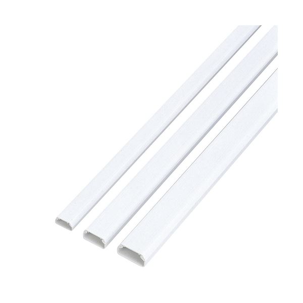 (まとめ) エレコム フラットモール テープ付 幅17mm×長さ1m ホワイト LD-GAF1/WH 1本 【×15セット】 送の通販は