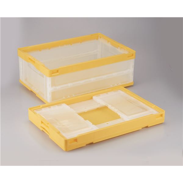 折りたたみコンテナ/オリコン 【55L/イエロー透明】 CB-S56NR 岐阜プラスチック工業【代引不可】 送料無料！