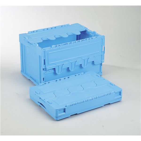 フタ付き折りたたみコンテナ/オリコン 【50L/ブルー】 CF-S51NR 岐阜プラスチック工業【代引不可】 送料無料！