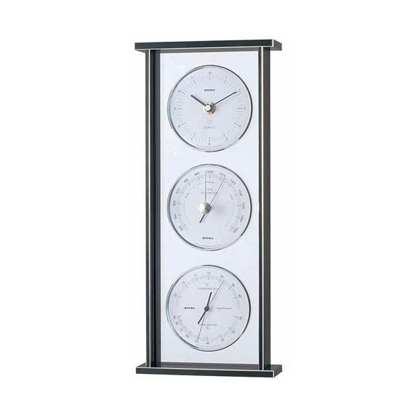 EMPEX スーパーEX ギャラリー気象計・時計 EX-793 シルバー 送料無料！の通販は