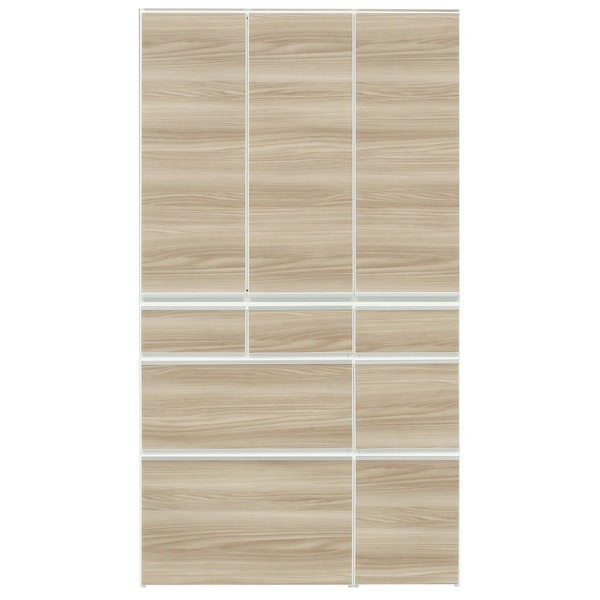 食器棚 キッチン収納 幅100cm ブラウン 木目調 上台扉耐震ラッチ付き ダイニングボード 板扉 日本製 完成品 玄関渡し【代の通販は 55,270円