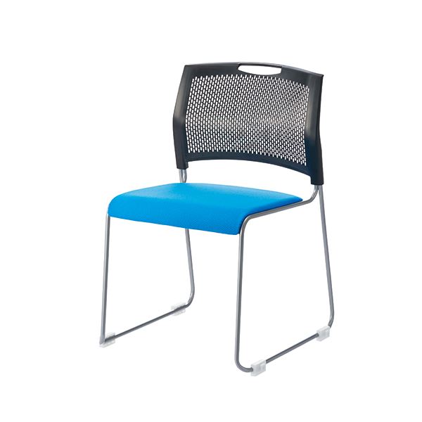 ジョインテックス 会議イス FRS-10 BL ブルー 送料無料！の通販は
