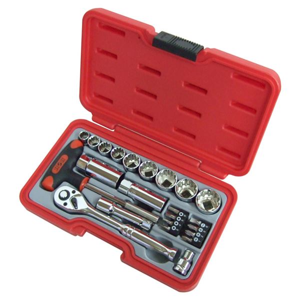 (業務用3個セット) H＆H ソケットレンチセット/作業工具 【23個入り】 差込角：9.5mm H-3023 3/8 送料無料の通販は 14,684円