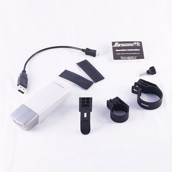 ハイパワーLEDライト(自転車ライト) 【DOSUN】 S1-Delux ホワイト(白) 〔自転車パーツ/アクセサリー〕【代引不の通販は