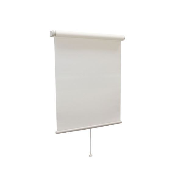 モダン ロールスクリーン 【無地 90cm×180cm アイボリー】 日本製 巻取りスピード調整機能付き 『ティオリオ』【代引不の通販は