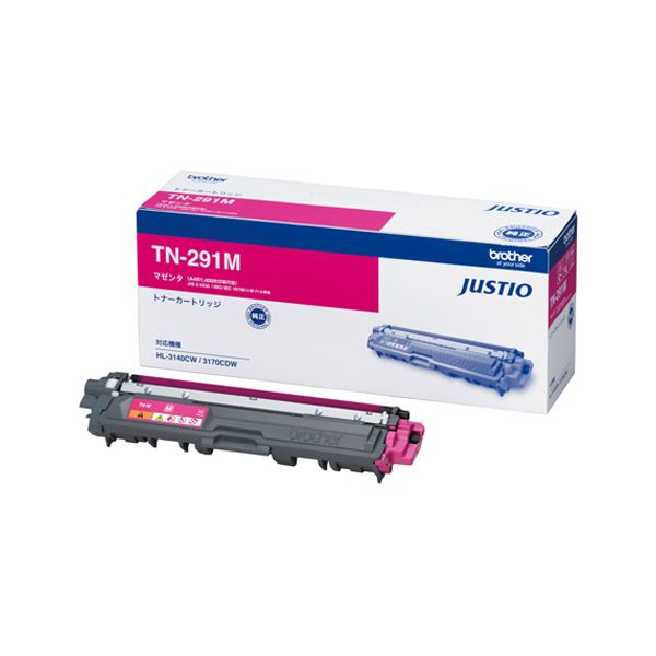 ブラザーカラーレーザートナー マゼンタ TN-291M 送料無料！の通販は