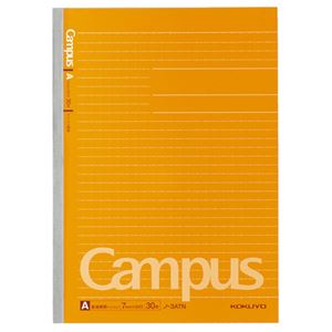 (まとめ) コクヨ キャンパスノート(ドット入り罫線) セミB5 A罫 30枚 ノ-3ATN 1セット(5冊) 【×10セット】の通販は 7,140円