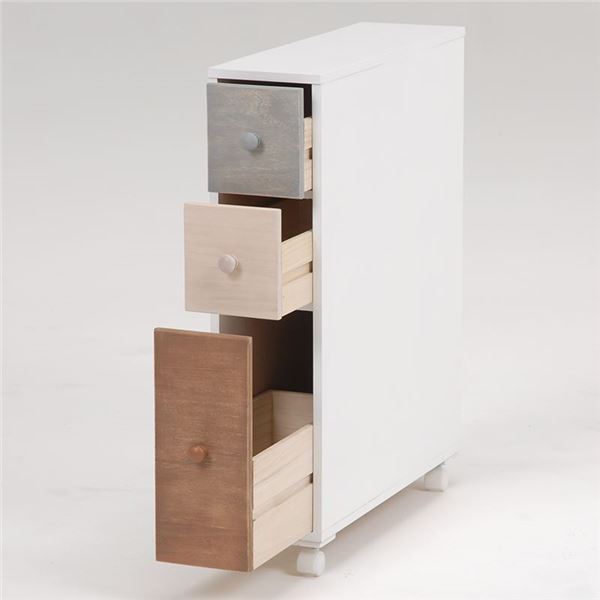 トイレラック トイレ収納 幅15.5cm ホワイト 引き出し ナチュラルカラー 木製 スリム 省スペース キャスター 店舗 オフ トイレラック トイレ収納 幅15.5cm ホワイト 引き出し ナチュラルカラー 木製 スリム 省スペース キャスター 店舗 オフ