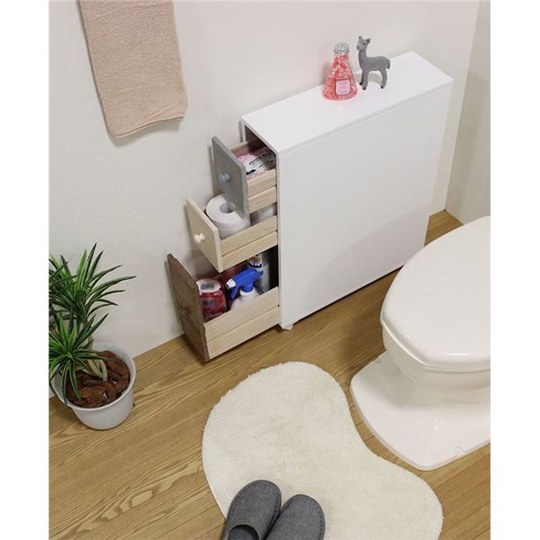 トイレラック トイレ収納 幅15.5cm ホワイト 引き出し ナチュラルカラー 木製 スリム 省スペース キャスター 店舗 オフ トイレラック トイレ収納 幅15.5cm ホワイト 引き出し ナチュラルカラー 木製 スリム 省スペース キャスター 店舗 オフ