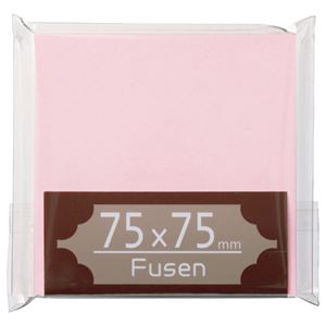 （まとめ） TANOSEE ふせん 75×75mm 桃 1冊 【×30セット】 送料無料！の通販は