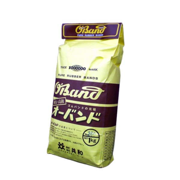 （まとめ） 共和 オーバンド 輪ゴム 袋入1kg（正味重量） O-260-1000 入 【×2セット】 送料無料！の通販は 7,900円