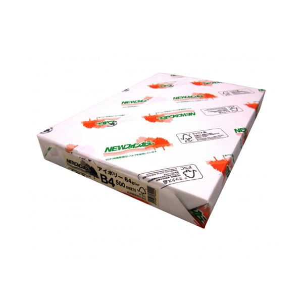 （まとめ） 北越紀州 NEWファインカラー B4判 NEW ファインカラー B4 アイボリー 500枚入 【×2セット】 送料無の通販は 4,897円