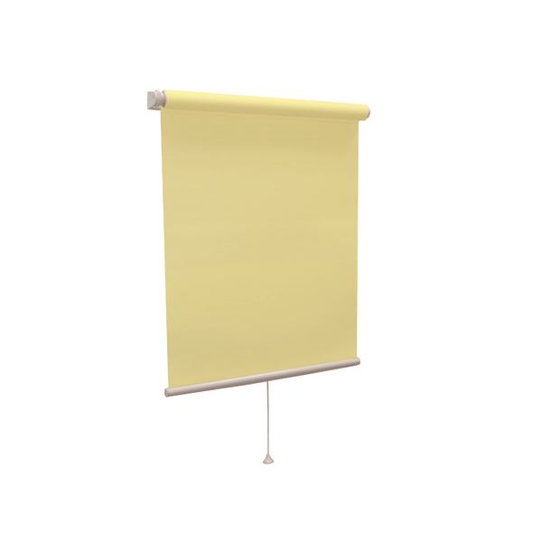 モダン ロールスクリーン 【無地ウォッシャブル 60cm×135cm イエロー】 日本製 巻取りスピード調整機能付き 『ティオリの通販は 7,710円