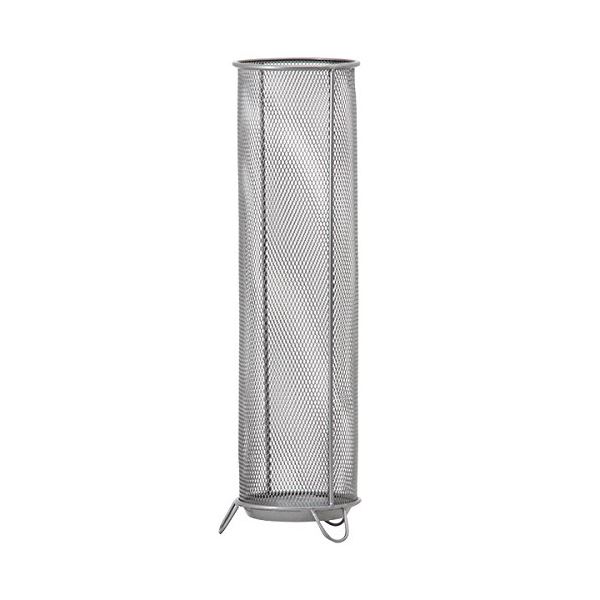 アンブレラスタンド 【シルバー】 幅13.7×奥行13.7×高さ52cm 粉体塗装 かさ4〜5本対応 『メッシュ傘立て II』 の通販は