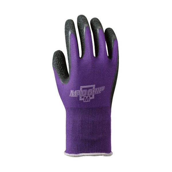 (まとめ) 川西工業 マッドグリップ L パープル #2638PU-L 1パック(10双) 【×5セット】 送料無料！の通販は