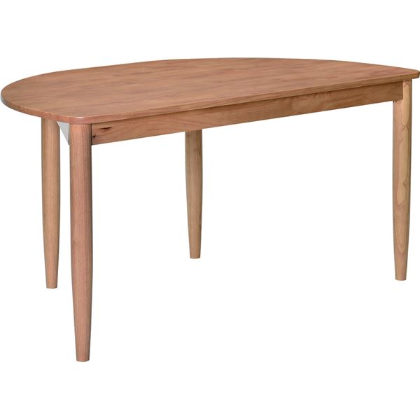 ダイニングテーブル/リビングテーブル 【アーチ 4人掛け用 ナチュラル】 幅135cm 木製 ラバーウッド材 組立品 〔在宅ワーの通販は 24,149円