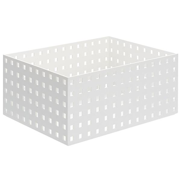 (まとめ) 小物入れ/マルチ収納ケース 【ホワイト】 奥行き28cmタイプ ブリックス 9016 【20個セット】 送料無料！の通販は