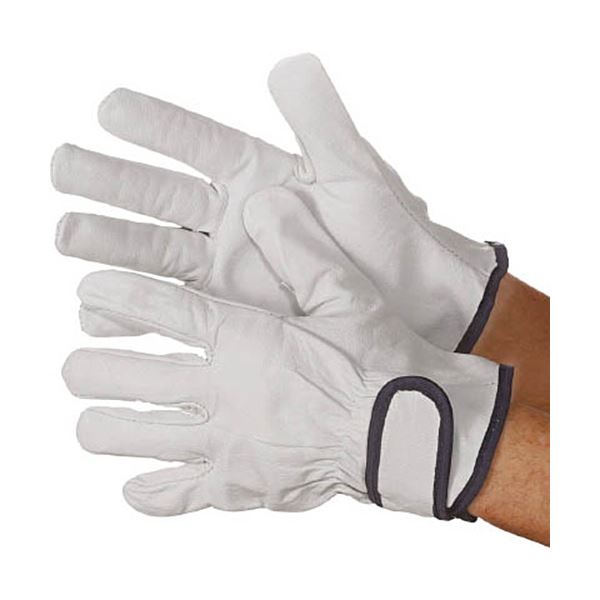 (まとめ) シモン 牛本革手袋 723P 白 M 4130180 1双 【×5セット】 送料無料！の通販は 9,390円