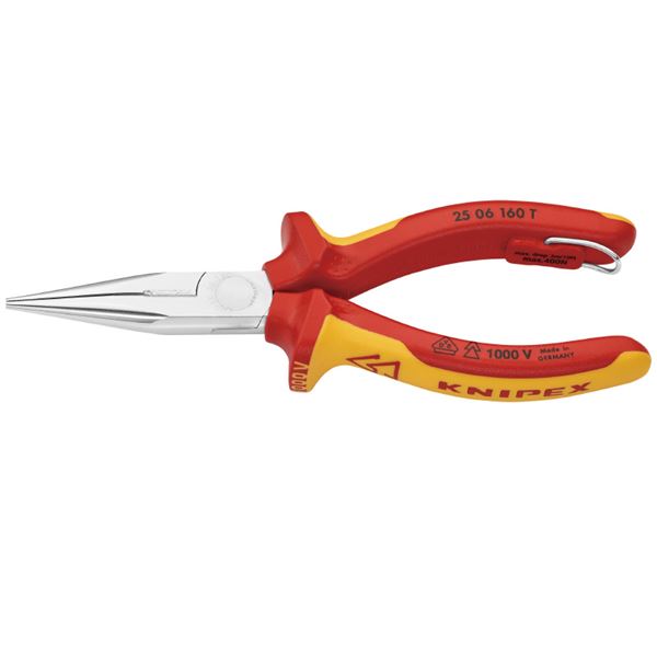 KNIPEX（クニペックス） 2506-160TBK 絶縁ラジオペンチ 落下防止 （BK） 送料込！の通販は