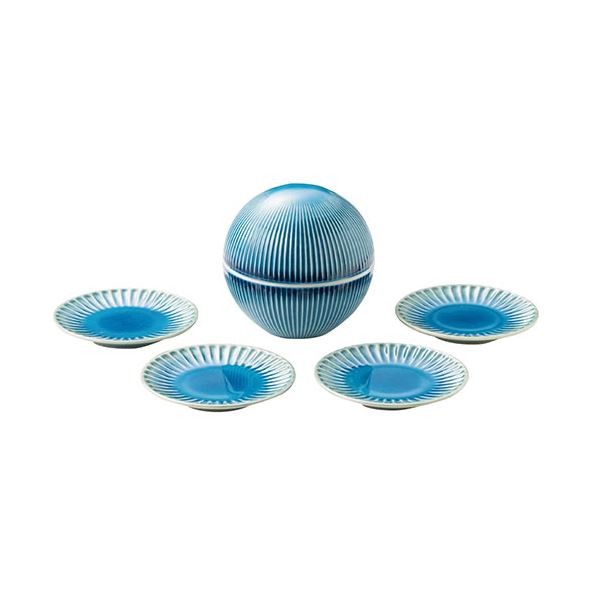 トルコ釉 小皿付ボンボニエール 1-2-0109 送料込！の通販は 5,442円