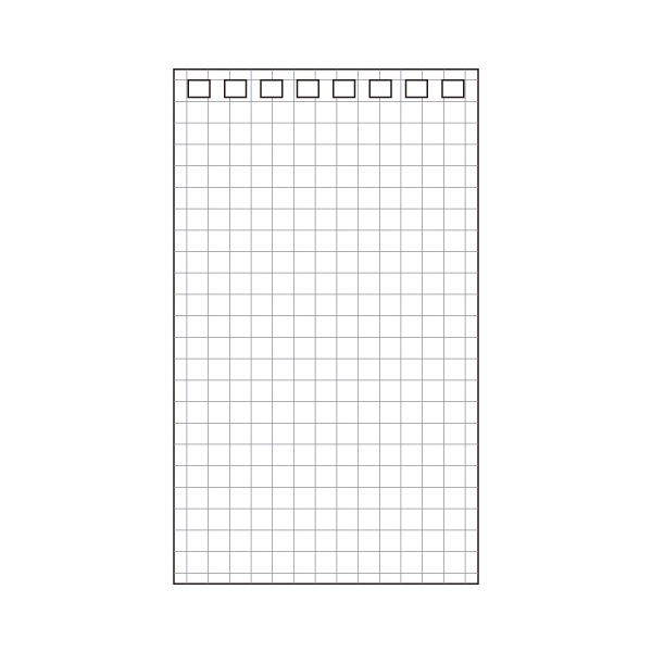 （まとめ） リヒトラブ AQUA DROPsツイストノート（メモサイズ） 専用リーフ 120×71mm 8穴 5mm方眼罫 N-