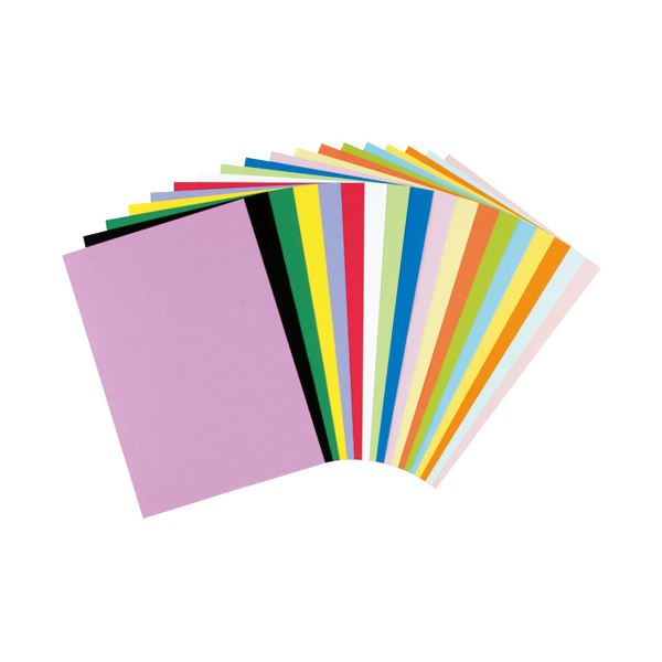 (まとめ）リンテック 色画用紙R 8ツ切 10枚うすみずいろ 110【×20セット】 送料無料！の通販は 6,990円