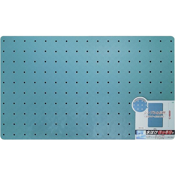 バスマット お風呂マット 約幅60×奥行100cm 防カビ 水はけ抜群 ラバースノコ フロウ ロング 浴室 風呂 送料無料！ 4,858円