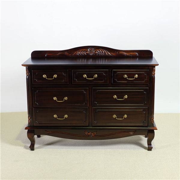 チェスト 収納棚 約幅110×奥行40×高さ85.5cm ブラウン 木製 引き出し 脚付き 完成品 リビング ダイニング ベッドの通販は 68,050円