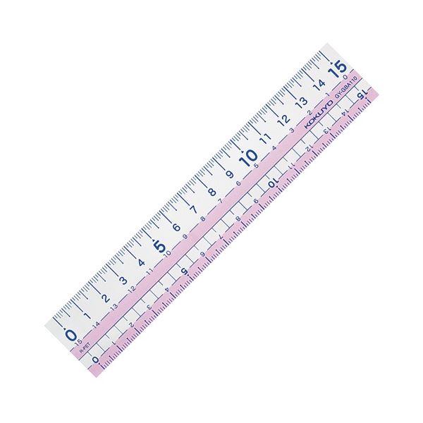(まとめ) コクヨ 直線定規(まなびすと)(再生PET樹脂製) 15cm ピンク GY-GBA110P 1セット(10本) 【×の通販は