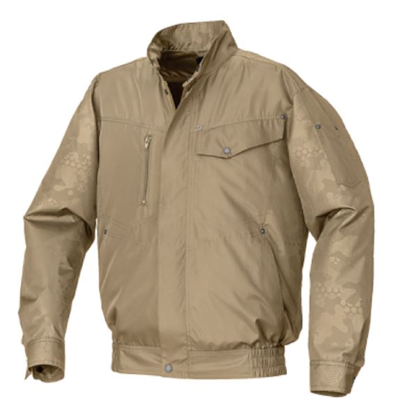 KU92000 空調服 R ポリエステル製 エンボスプリント 服のみ キャメル×キャメルエンボス 3L 送料込！の通販は 4,842円