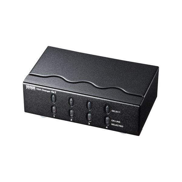 サンワサプライ ディスプレイ切替器(ミニD-sub(HD)15pin用)・4回路 SW-EV4N2 送料無料！の通販は 11,818円