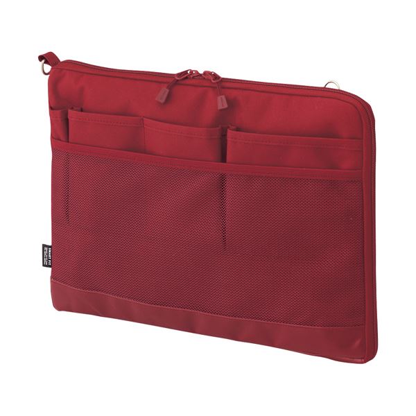 （まとめ）リヒトラブ SMART FITACTACT バッグインバッグ (ヨコ型) A4 レッド A-7681-3 1個【×3セの通販は 7,720円