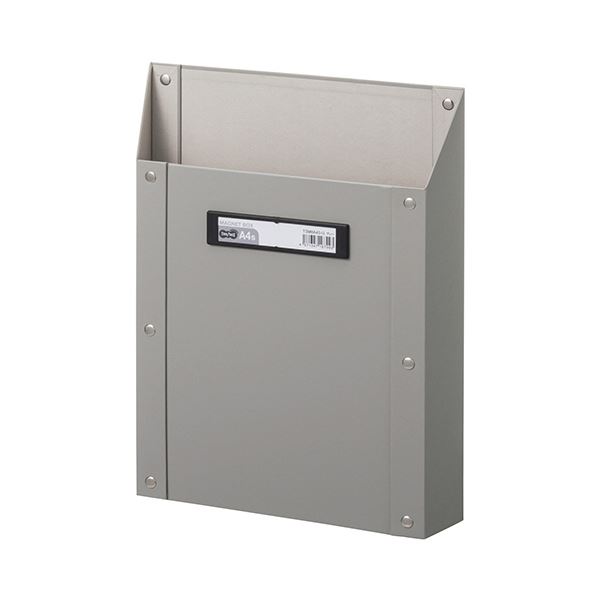 (まとめ) TANOSEEマグネットボックス（貼り表紙） A4タテ型 グレー 1個  【×10セット】 送料無料！ 11,820円