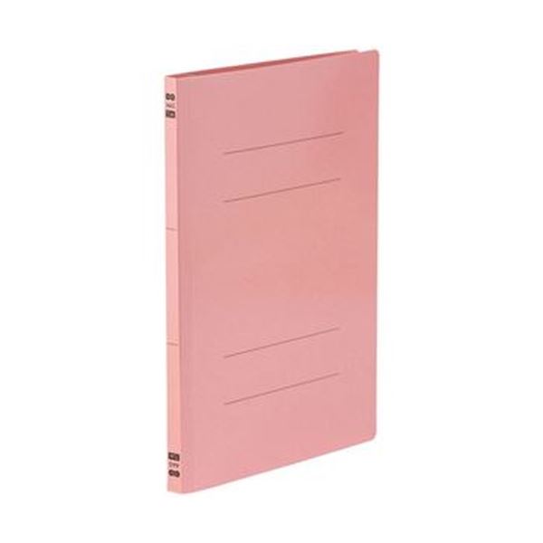 （まとめ）TANOSEE フラットファイルPPラミネート表紙タイプ A4タテ 150枚収容 背幅17.5mm ピンク 1セット（