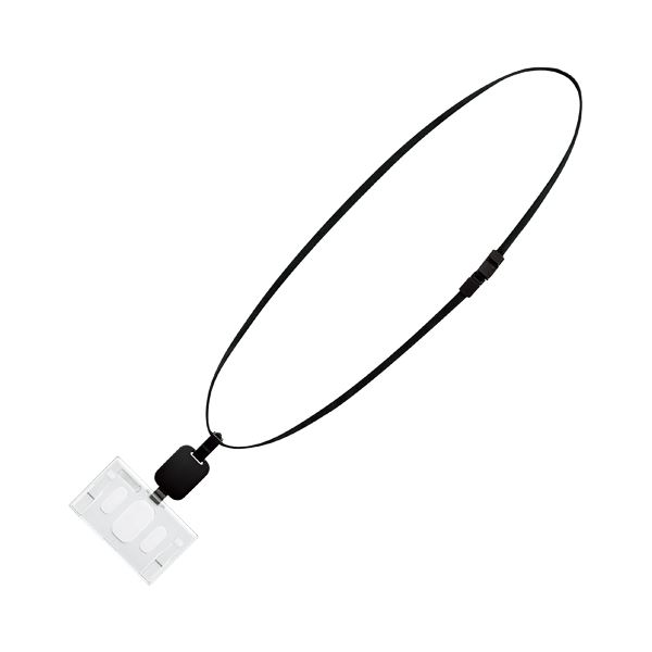 (まとめ) コクヨ 吊り下げ名札セット（リール式・ハードケース）（アイドプラス） ID・ICカード用 黒 ナフ-R280D 1個の通販は