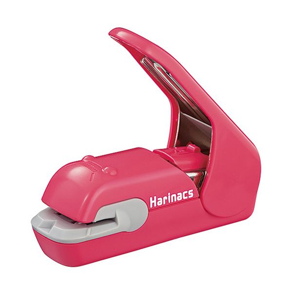 (まとめ) コクヨ針なしステープラー（ハリナックスプレス） 5枚とじ ピンク SLN-MPH105P 1個  【×10セット】 の通販は