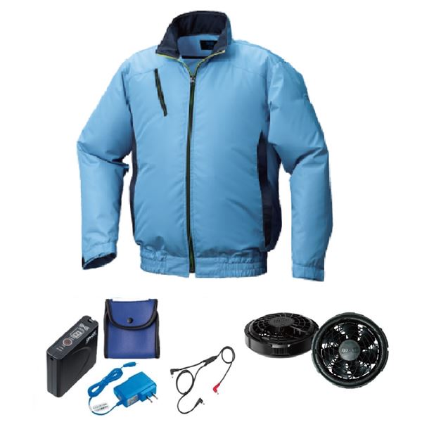 KU92000 空調服 R ポリエステル製 エンボスプリント FAN2400SPBB