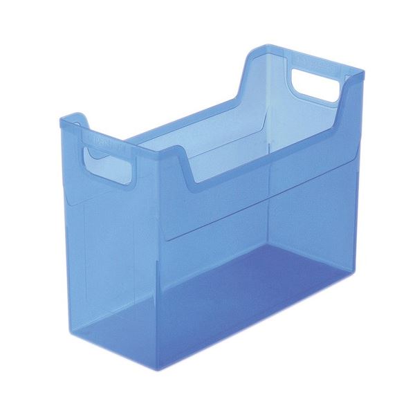 ナカバヤシ キャパティE4ファイルボックス A4ヨコ 背幅140mm クリアブルー FB-E4-CBN 1セット(24個) 送料 14,688円