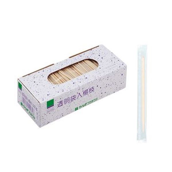 （まとめ）やなぎプロダクツ 透明袋入楊枝J-037 1パック（1000本）【×50セット】 送料無料！の通販は