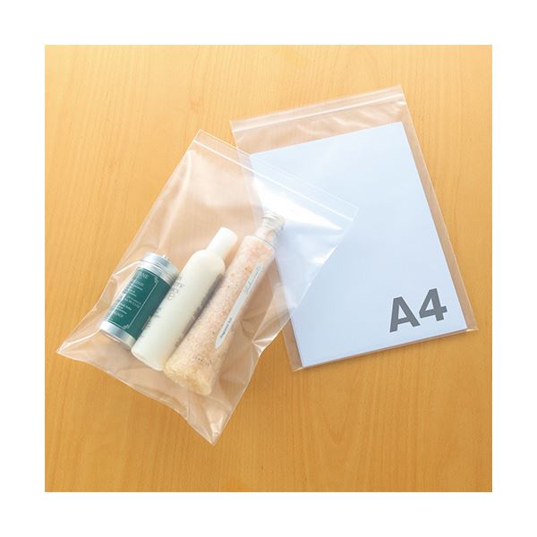 （まとめ） ショーエイコーポレーションチャック付ポリ袋 ヨコ140×タテ200×厚み0.08mm G-8TH 1パック（100枚の通販は