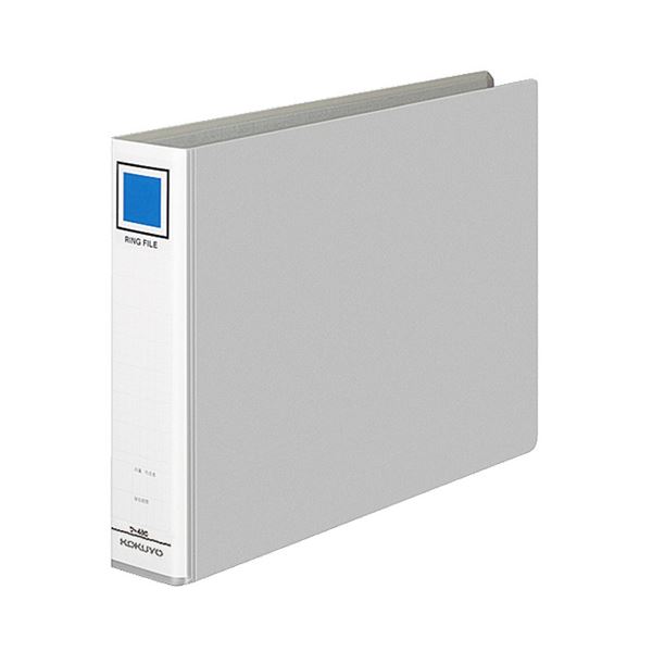 コクヨ リングファイルPPフィルム貼表紙 A4ヨコ 2穴 330枚収容 背幅56mm シルバー フ-445NC 1セット（4冊） 4,677円