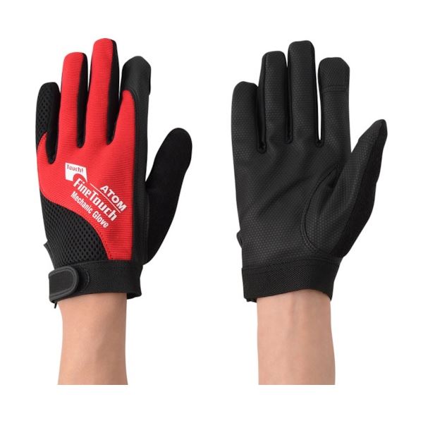 (まとめ) アトム ファインタッチ メカニックレッド M 2094-RE-M 1双 【×5セット】 送料無料！の通販は