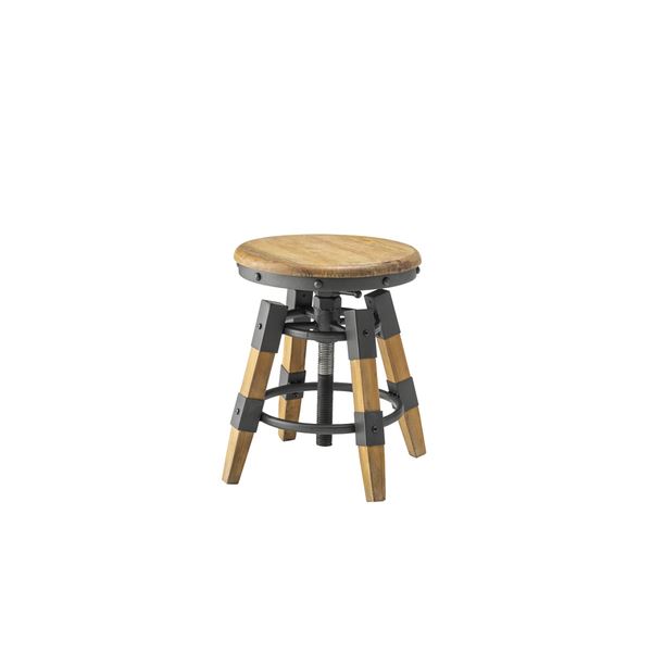 スツール オットマン 幅40cm 木製 スチール 高さ調節可能 リビング ダイニング 店舗 インテリア家具 送料無料！の通販は 7,778円