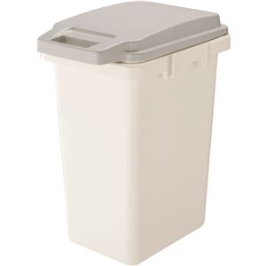 〔8個セット〕 ゴミ箱 ダストボックス 約幅34.1cm 47L グレー 日本製 ロック式 ふた付き 袋止め付き 防汚 防臭 抗の通販は 22,640円