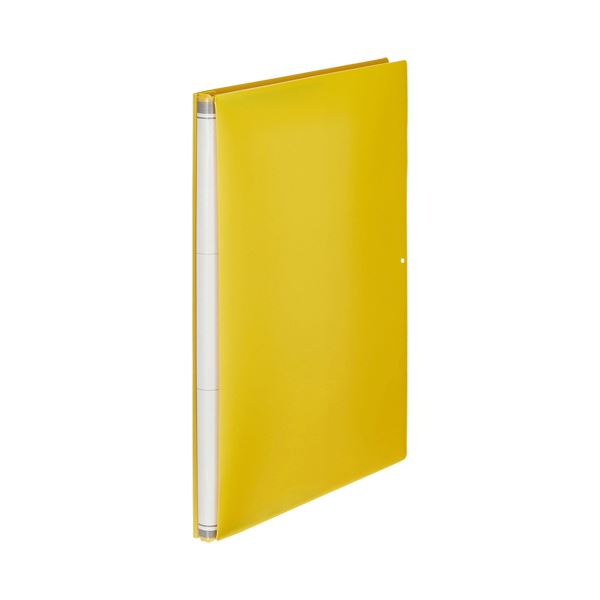 （まとめ）TANOSEE 背幅伸縮フラットファイル（PP表紙） A4タテ 1000枚収容 背幅15〜115mm イエロー 1冊 の通販は