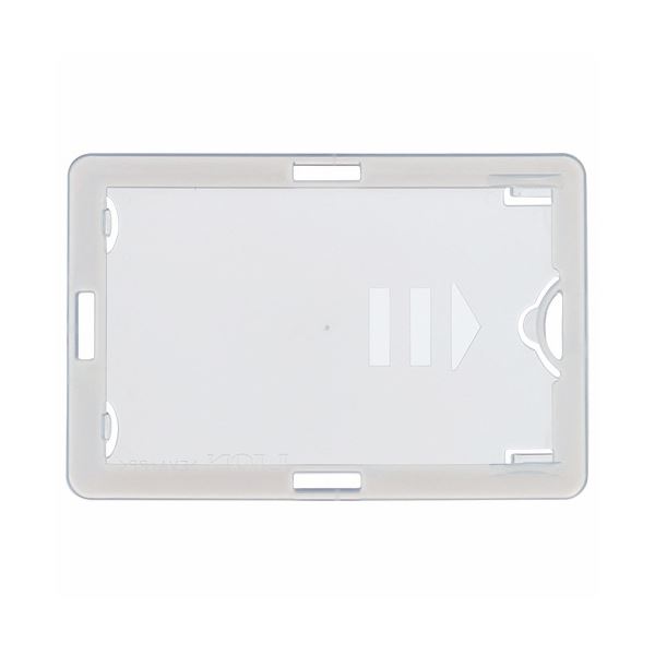 (まとめ) ライオン事務器 名札用ホルダータテヨコ兼用型 ソフトタイプ（IDカード用） ホワイト N209H-5P 1パック（5 8,320円