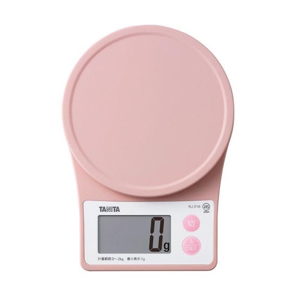 （まとめ）タニタ デジタルクッキングスケールピンク KJ-216-PK 1台【×2セット】 送料無料！の通販は 6,360円