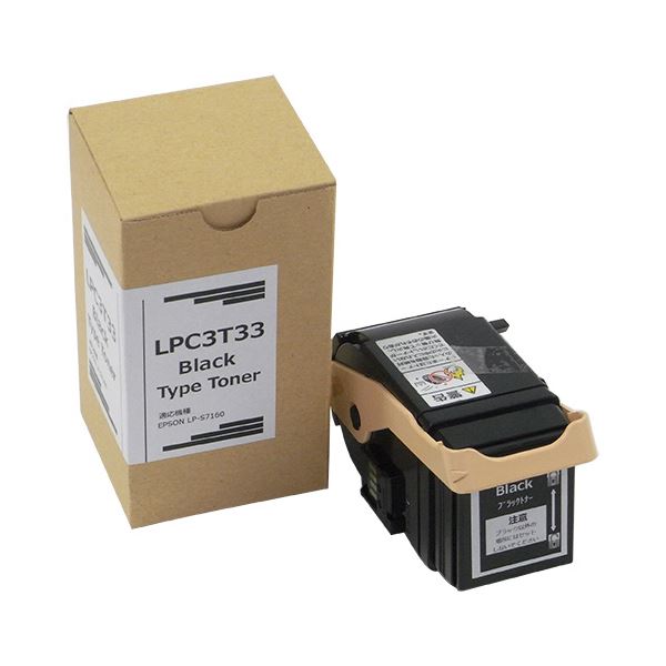 (まとめ）トナーカートリッジ LPC3T33K汎用品 ブラック 1個【×3セット】 送料無料！の通販は