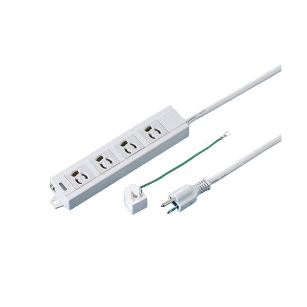 (まとめ) TANOSEE OAタップ 抜け止め 通電ランプ・マグネット付 3P・4個口 1.0m 1個  【×5セット】 送料の通販は 9,366円